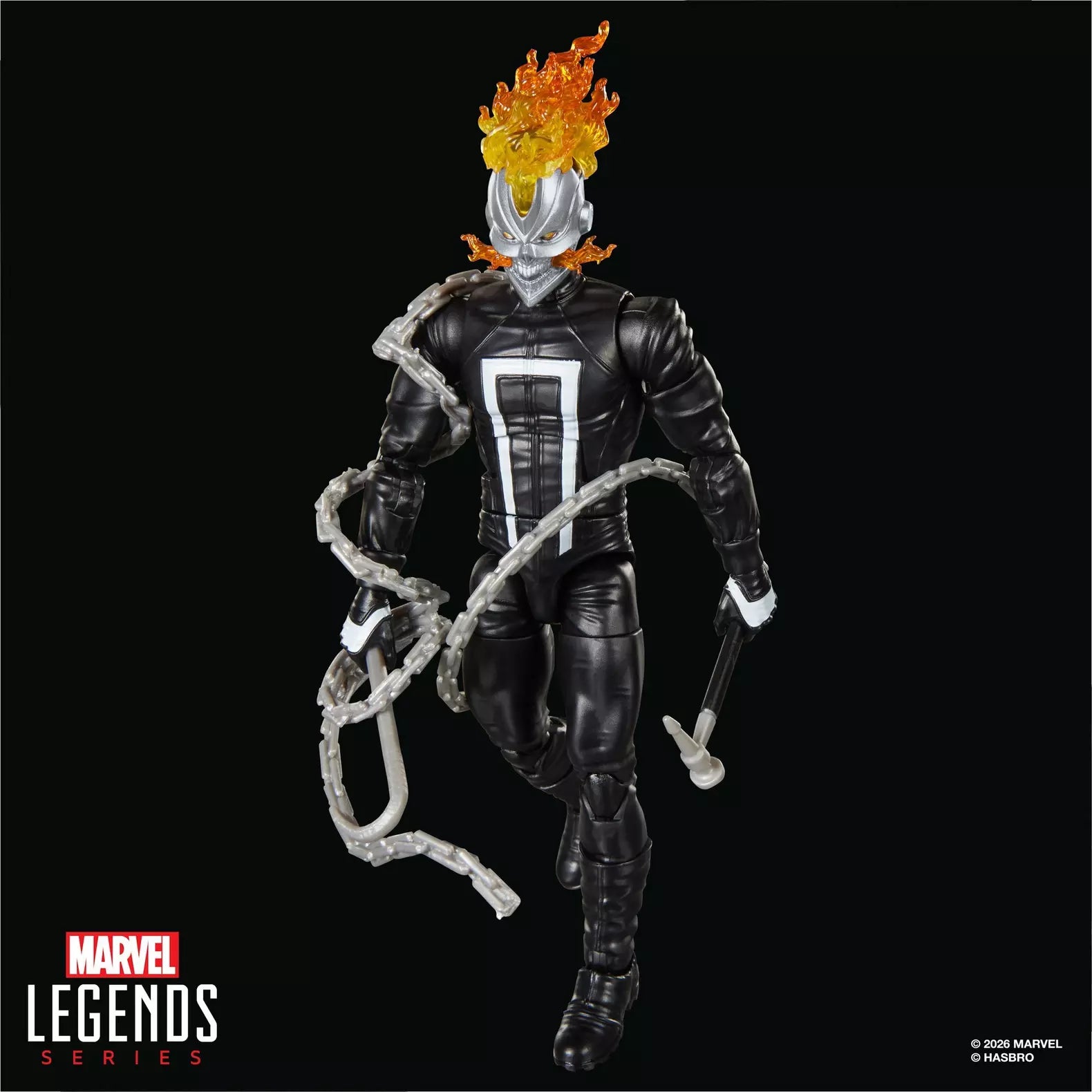 Marvel Legends Series Ghost Rider Robbie Reyes 6 Inch Action Figure with Marvel's Box Build A Figure Part