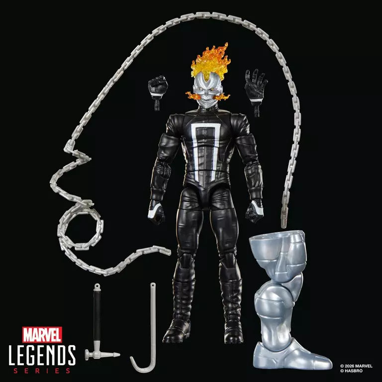 Marvel Legends Series Ghost Rider Robbie Reyes 6 Inch Action Figure with Marvel's Box Build A Figure Part