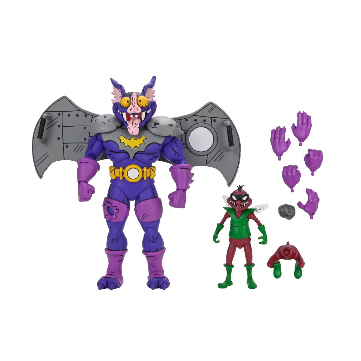 NECA TMNT Classic Cartoon Wingnut and Screwloose 2 Pack Action Figures