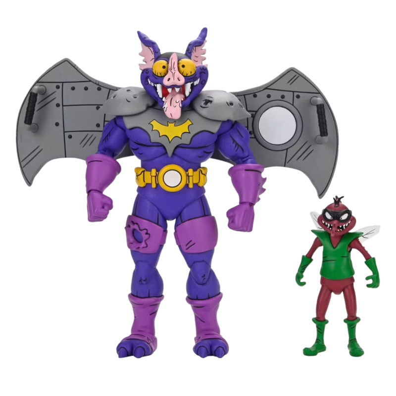NECA TMNT Classic Cartoon Wingnut and Screwloose 2 Pack Action Figures