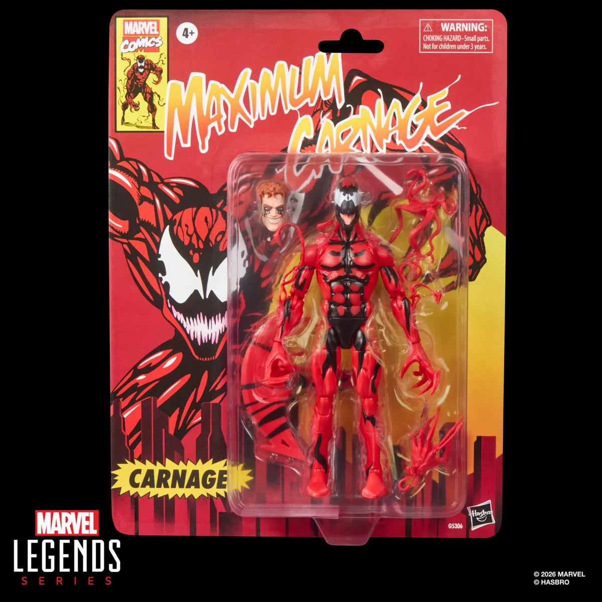 Marvel Legends Carnage Maximum Carnage Retro Cardback 6-Inch Action Figure