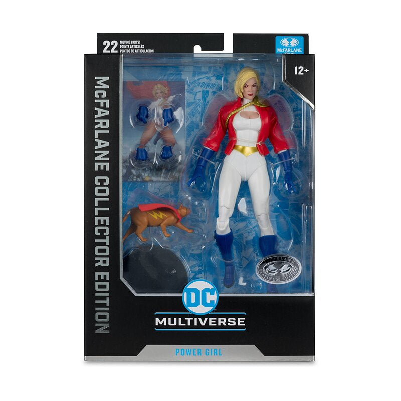 DC MCFARLANE COLLECTOR EDITION POWER GIRL PLATINUM ED. | 1 PER CUSTOMER