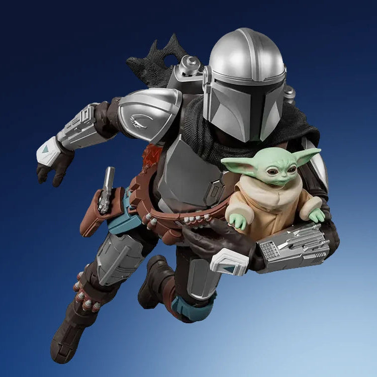 Blokees Star Wars The Mandalorian Din Djarin And Grogu Plastic Model Kit Snap Fit Collectible