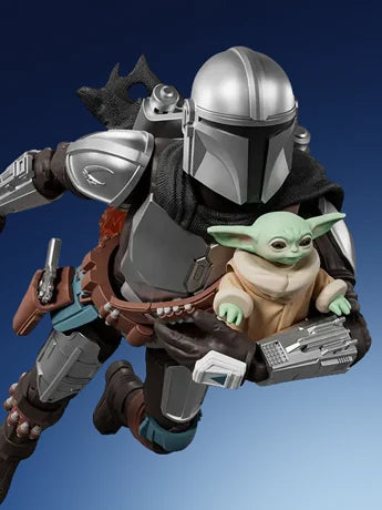 Blokees Star Wars The Mandalorian Din Djarin And Grogu Plastic Model Kit Snap Fit Collectible