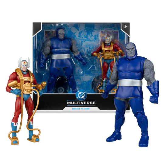McFarlane Darkseid and Orion figures with New Gods 2-Pack packaging
