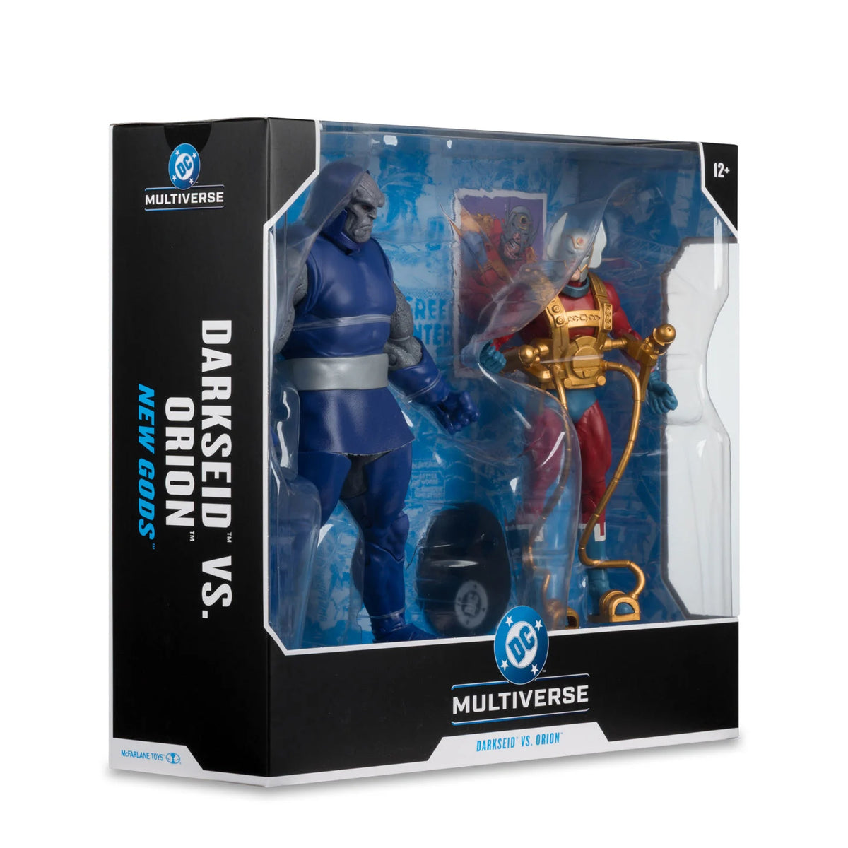 McFarlane DC Multiverse Darkseid vs Orion New Gods 2-Pack angled package view