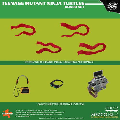 Mezco Toyz One:12 Collective Teenage Mutant Ninja Turtles Mirage Comics Deluxe Boxed Set (Red Mask Variant)