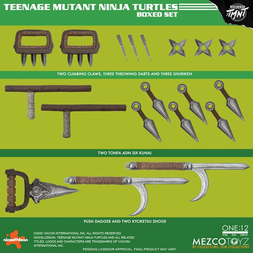 Mezco Toyz One:12 Collective Teenage Mutant Ninja Turtles Mirage Comics Deluxe Boxed Set (Red Mask Variant)