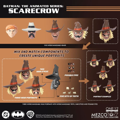 Mezco Toyz One:12 Collective Batman: The Animated Series Scarecrow Action Figure