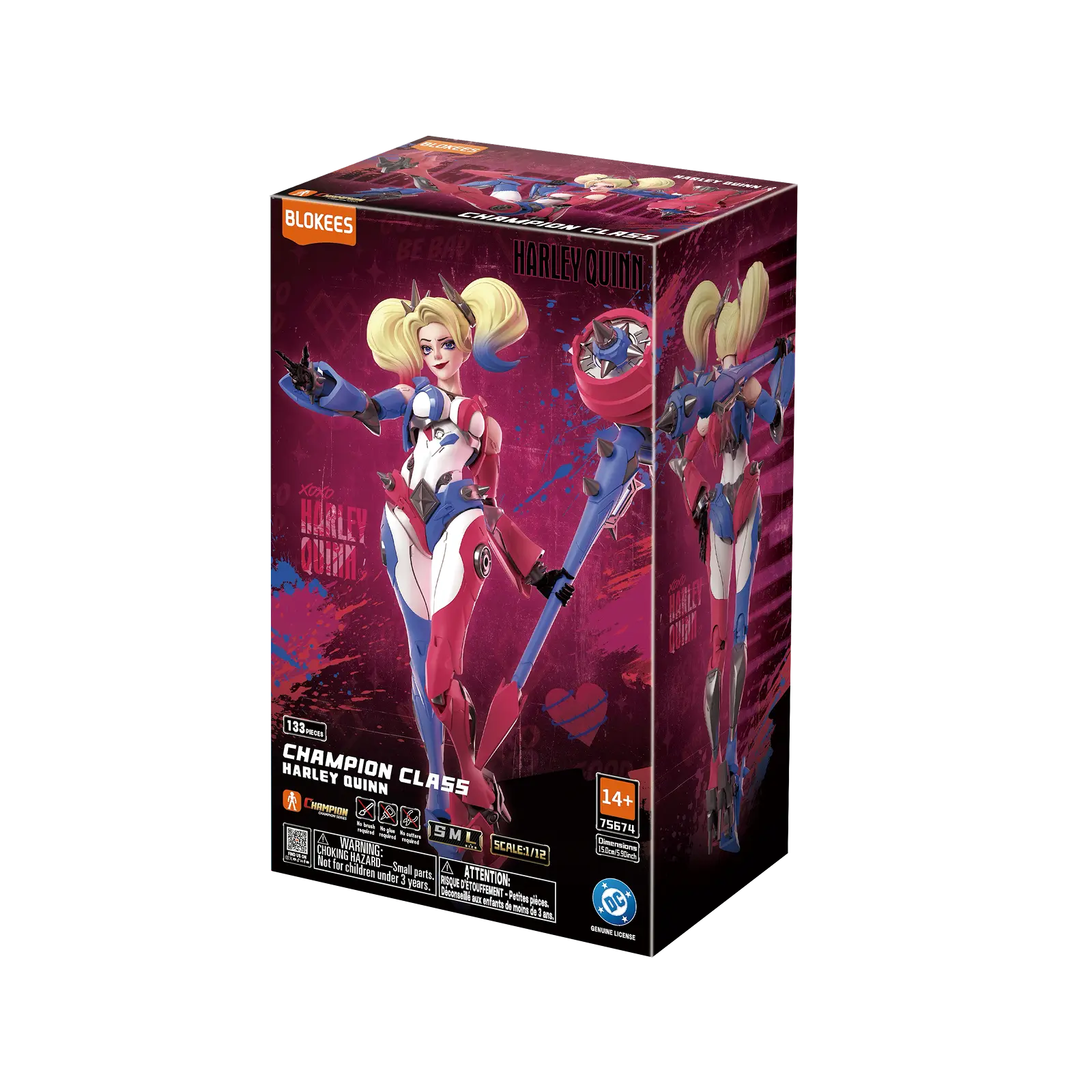 Blokees DC CC04 Harley Quinn Snap Fit Collectible