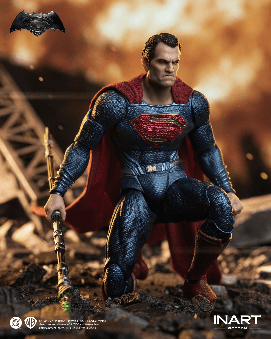 INART Batman v Superman: Dawn of Justice Superman 1/12 Scale Action Figure