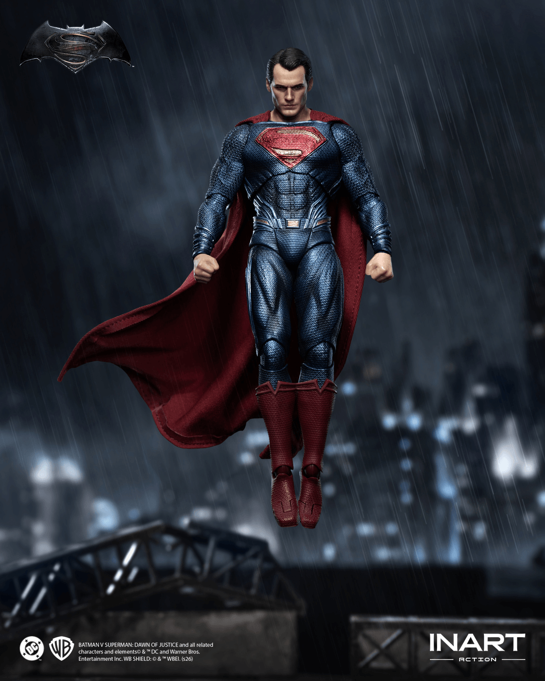 INART Batman v Superman: Dawn of Justice Superman 1/12 Scale Action Figure