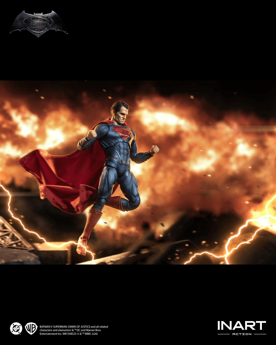 INART Batman v Superman: Dawn of Justice Superman 1/12 Scale Action Figure
