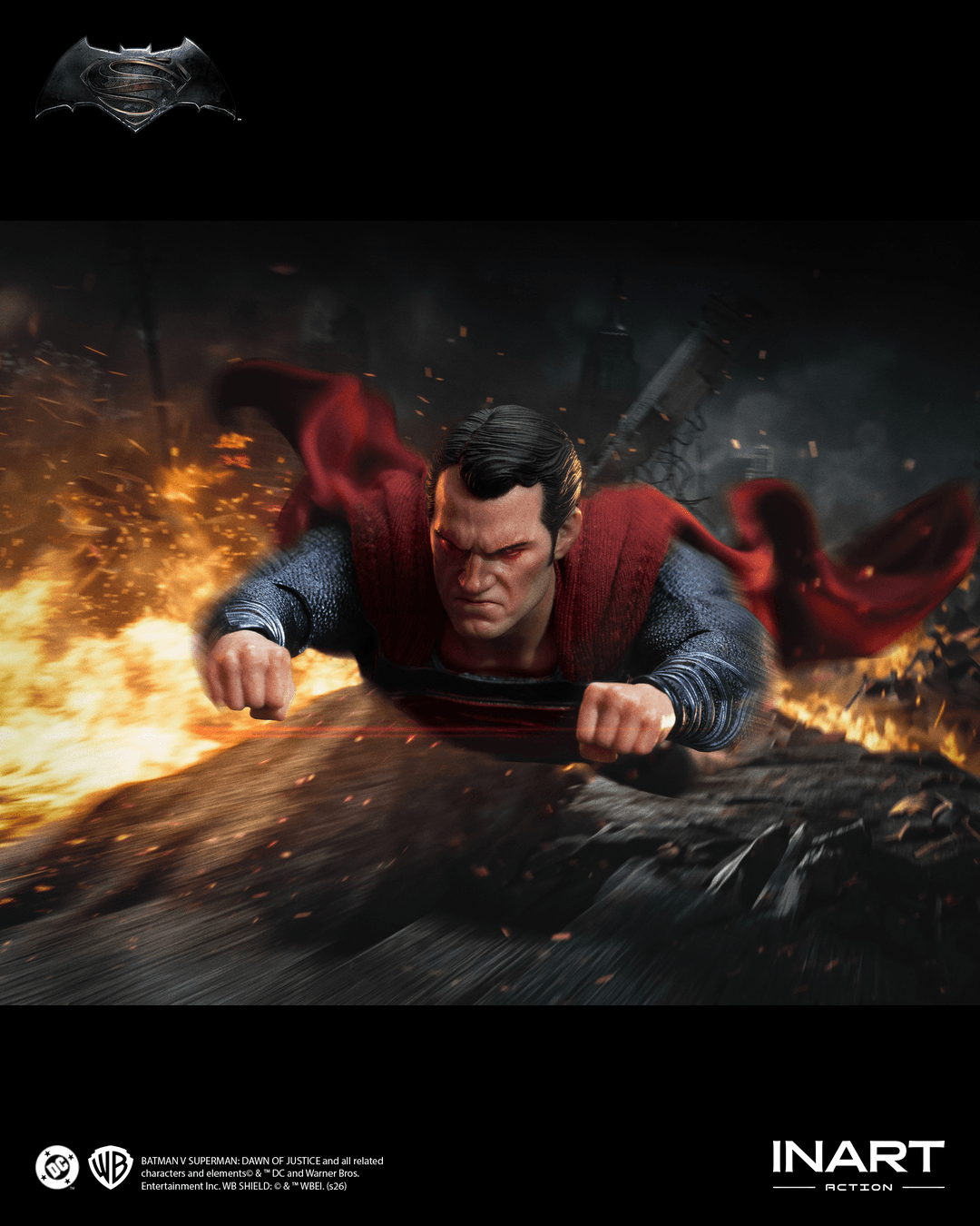 INART Batman v Superman: Dawn of Justice Superman 1/12 Scale Action Figure