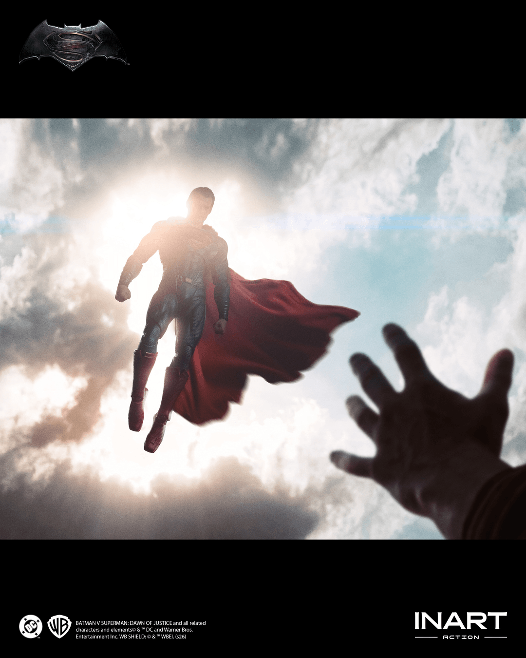 INART Batman v Superman: Dawn of Justice Superman 1/12 Scale Action Figure