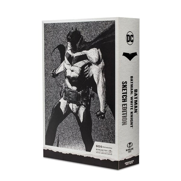 Edición de bocetos de Batman White Knight de DC Multiverse, etiqueta dorada exclusiva