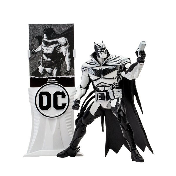 Edición de bocetos de Batman White Knight de DC Multiverse, etiqueta dorada exclusiva