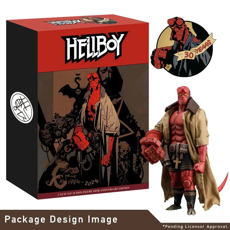 Hellboy: 30th Anniversary Hellboy | 1/12 Scale Action Figure