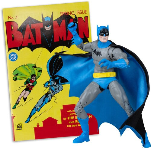 Batman Page Punchers figure posed with Batman #1 comic