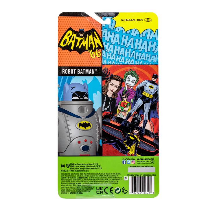 Figura de acción del robot Batman retro de DC Batman '66