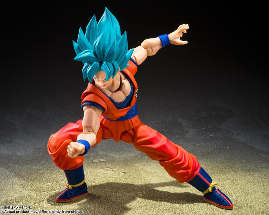 S.H.Figuarts Dragon Ball Super Super Saiyan God Super Saiyan Son Goku Action Figure (Blue Power Transcending Limits)