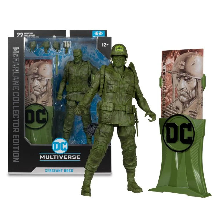 McFarlane Collector Edition Sergeant Rock (DC Classic Figure) | Platinum Ed.