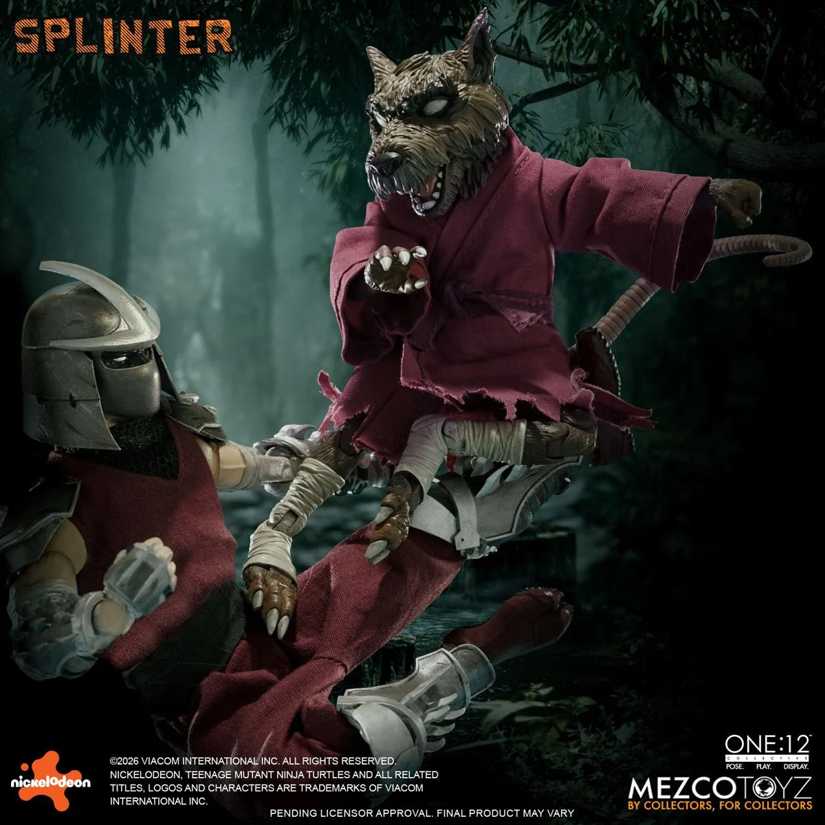 Mezco One:12 Collective Teenage Mutant Ninja Turtles Master Splinter Action Figure