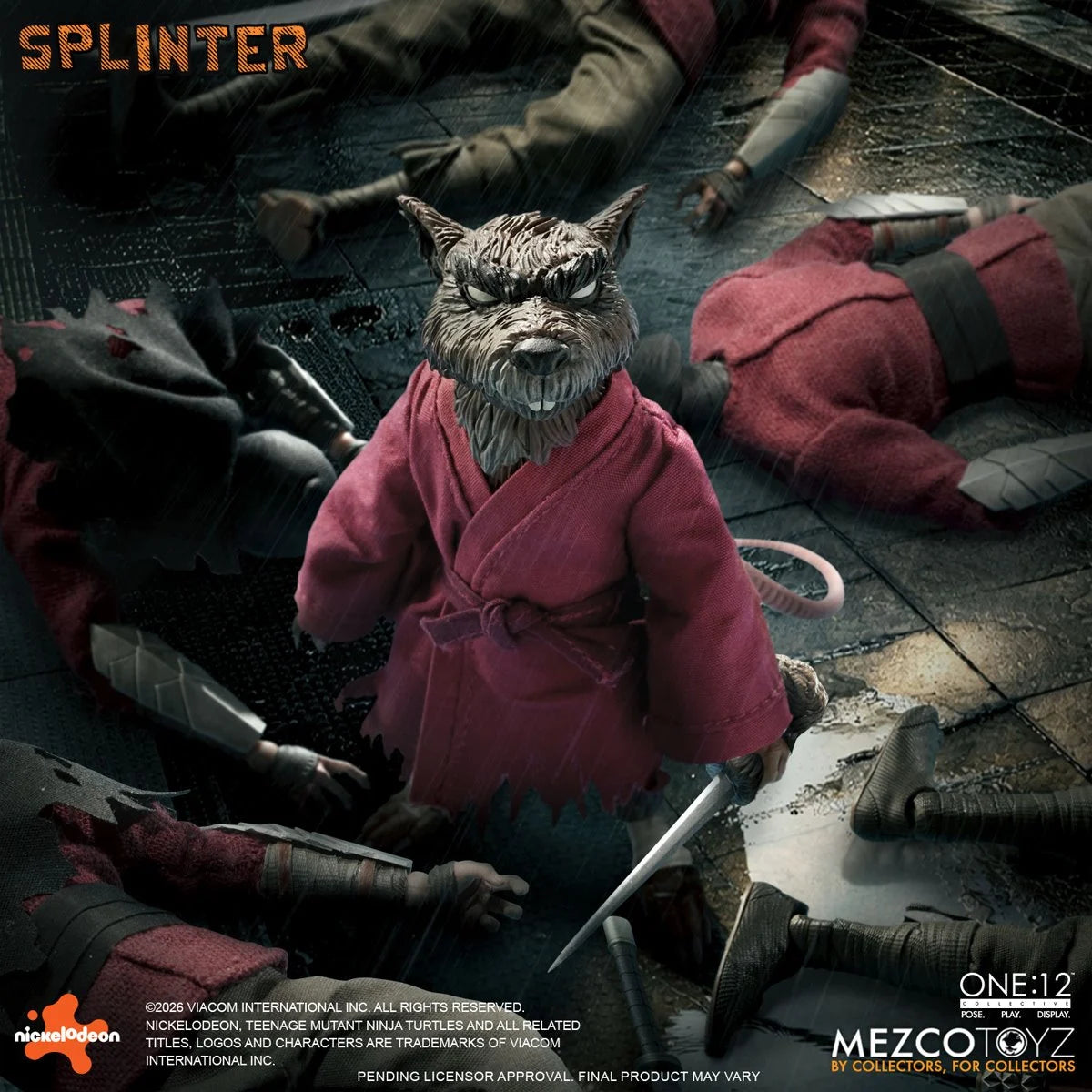 Mezco One:12 Collective Teenage Mutant Ninja Turtles Master Splinter Action Figure
