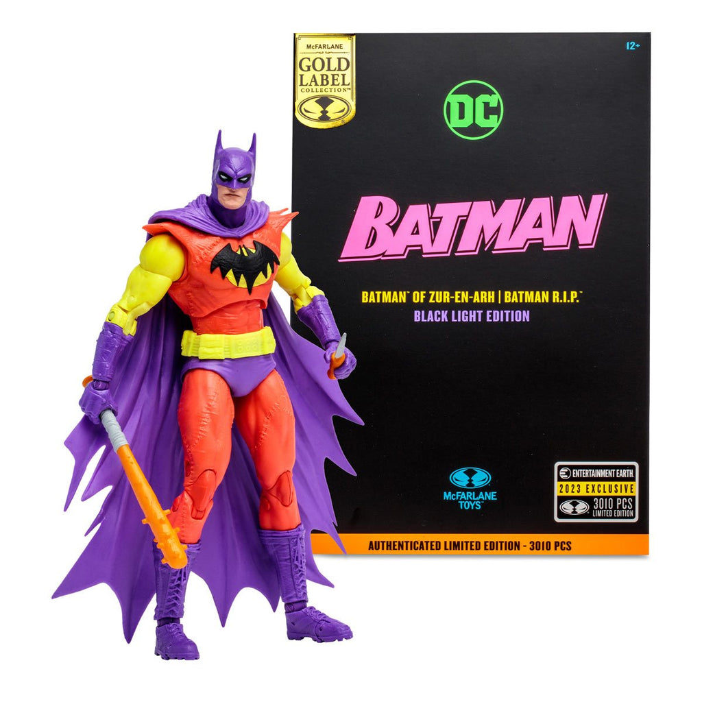 DC Multiverse Batman of Zur-En-Arh Black Light Gold Label Action Figure | Exclusive