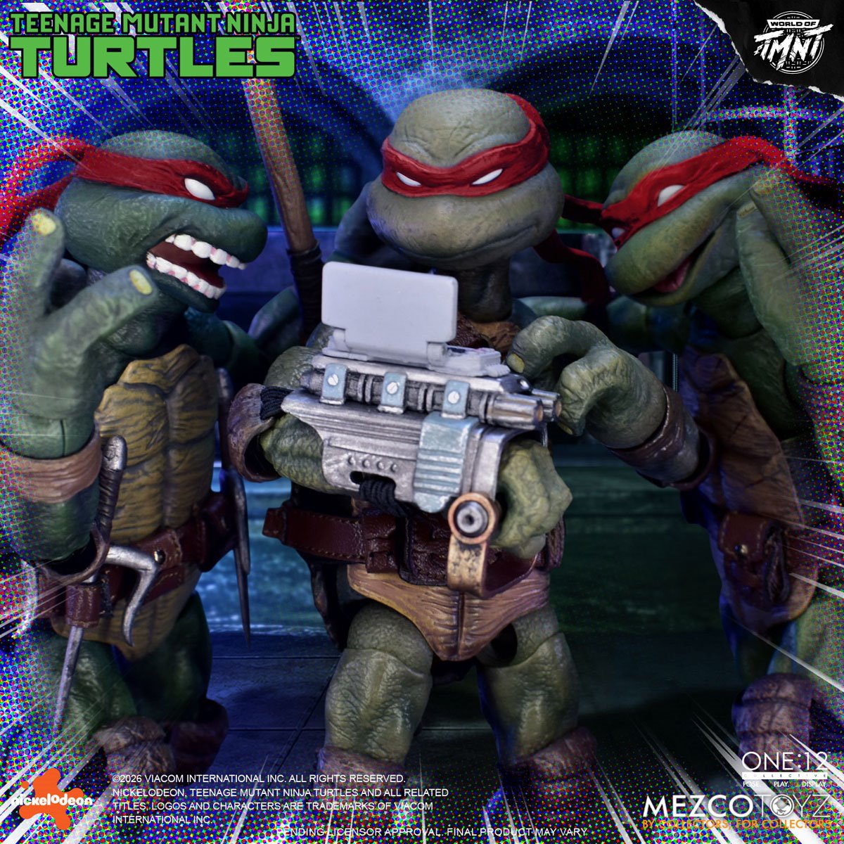 Mezco Toyz One:12 Collective Teenage Mutant Ninja Turtles Mirage Comics Deluxe Boxed Set (Red Mask Variant)
