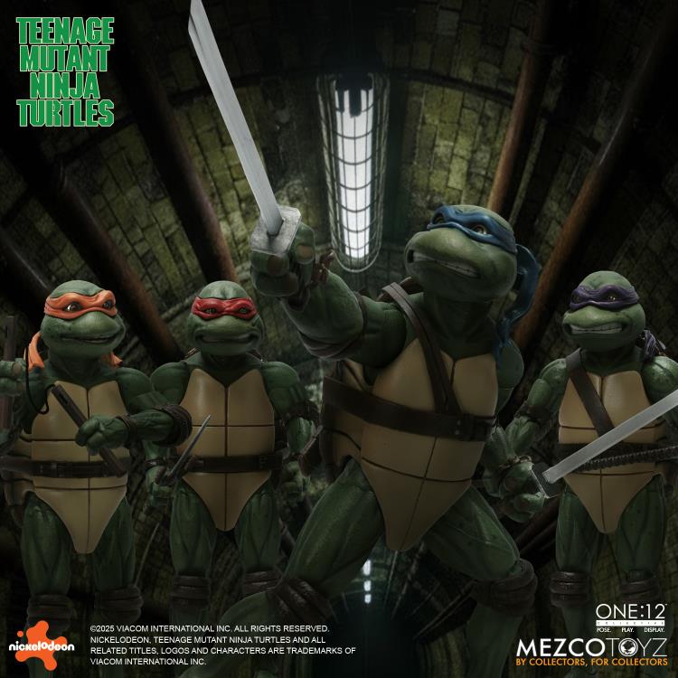 Mezco One:12 Collective Teenage Mutant Ninja Turtles 1990 Movie Deluxe Box Set