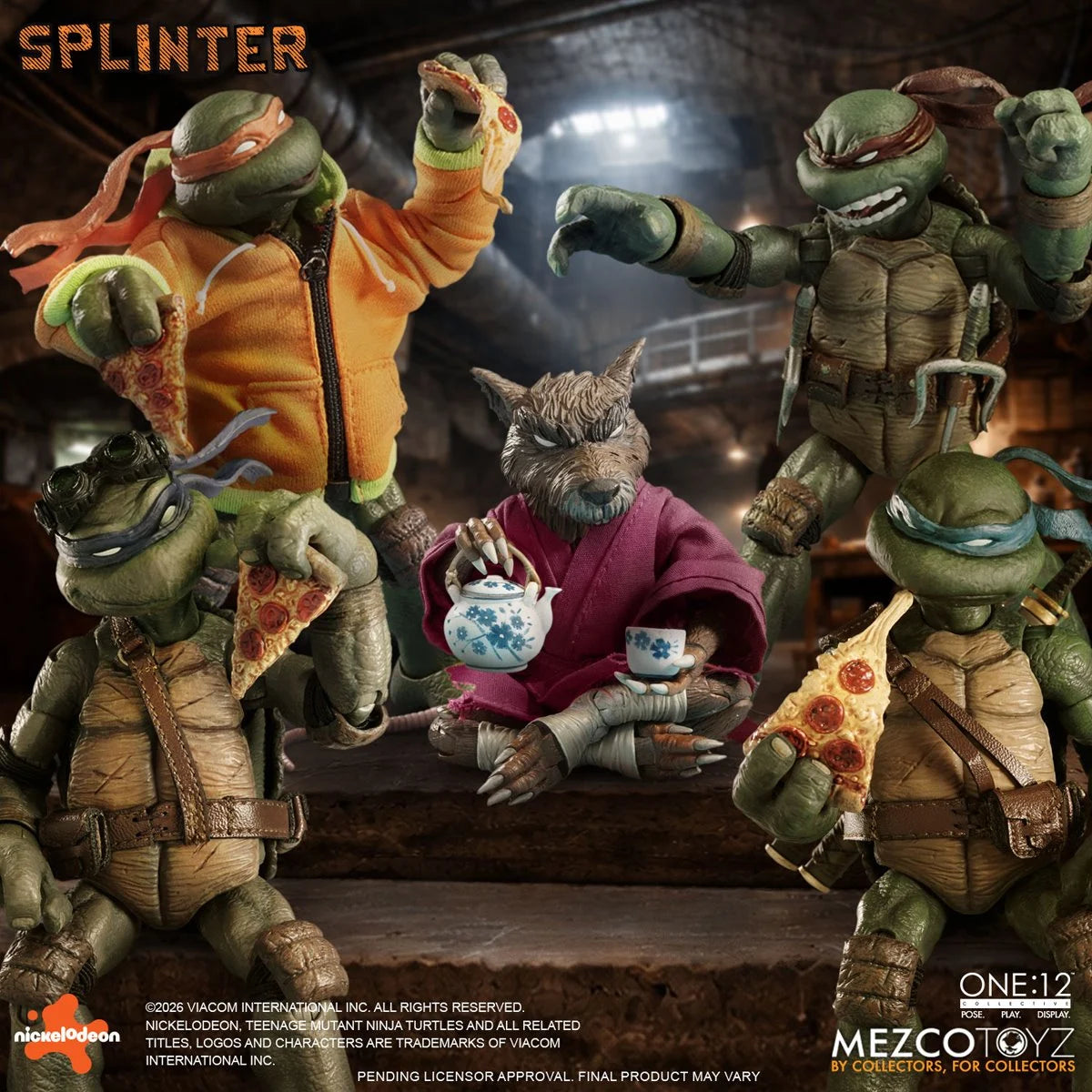 Mezco One:12 Collective Teenage Mutant Ninja Turtles Master Splinter Action Figure