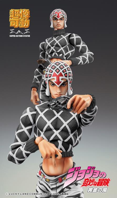 JoJo's Bizarre Adventure Super Action Statue | Guido Mista & S-P (Black Ver.)