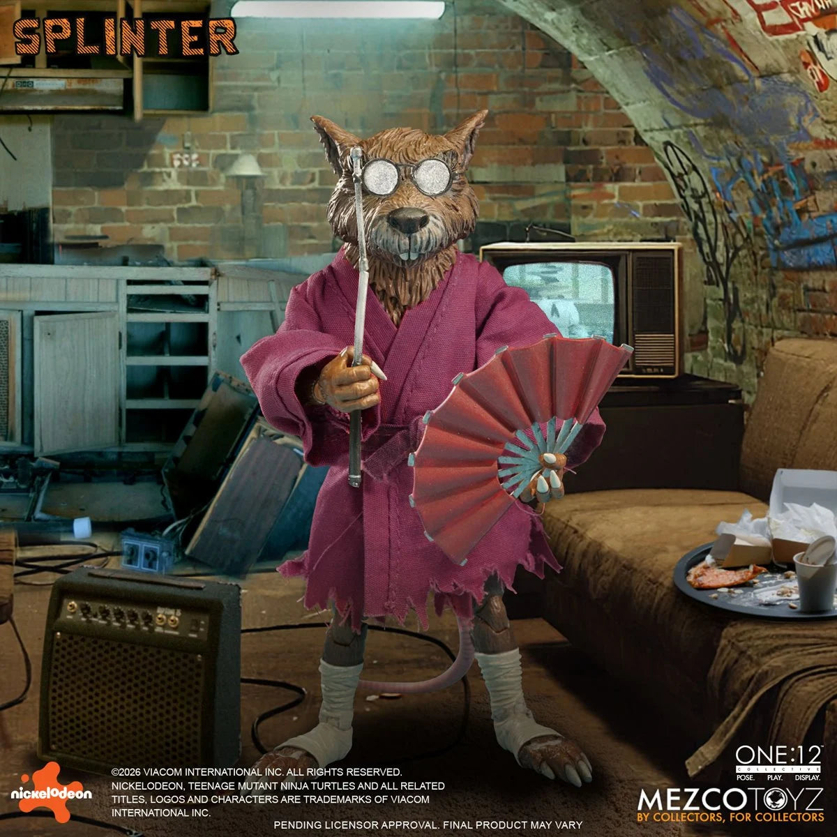 Mezco One:12 Collective Teenage Mutant Ninja Turtles Master Splinter Action Figure