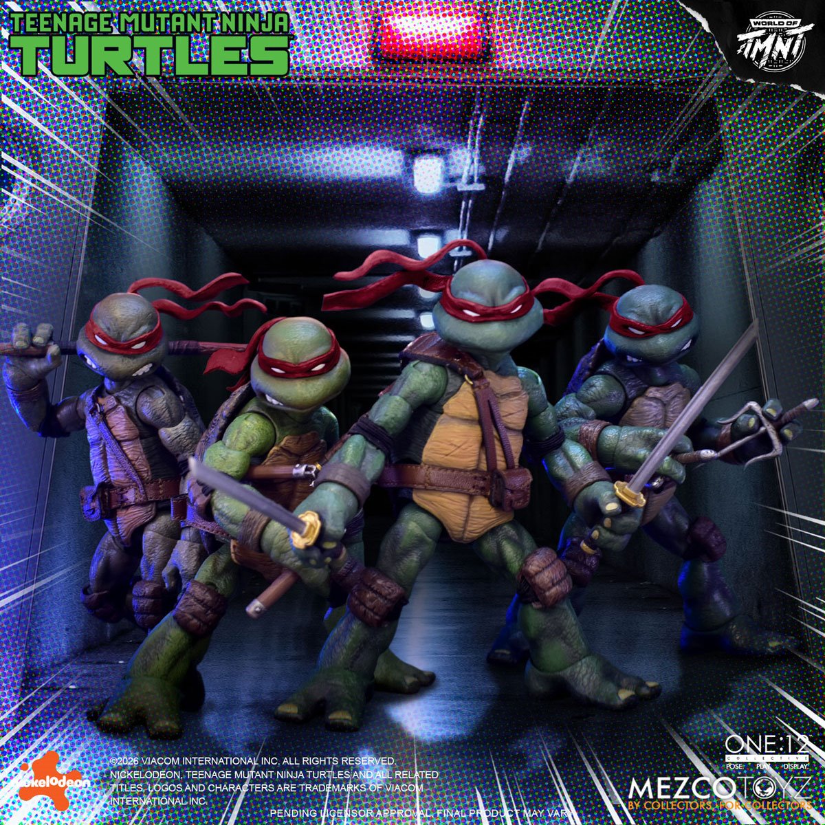 Mezco Toyz One:12 Collective Teenage Mutant Ninja Turtles Mirage Comics Deluxe Boxed Set (Red Mask Variant)