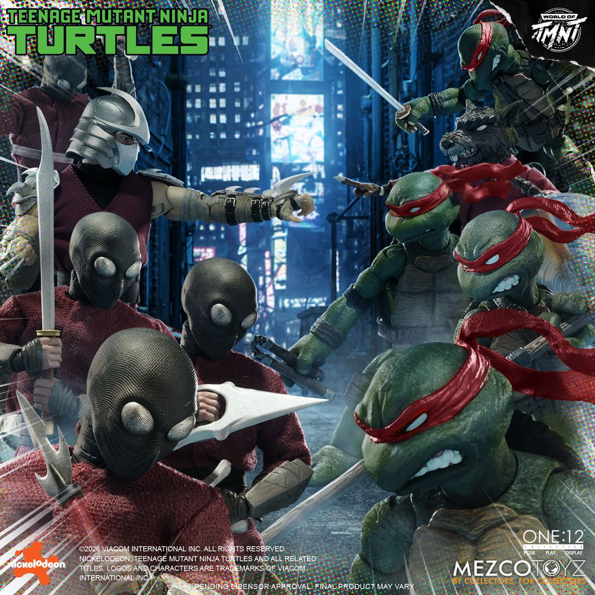 Mezco Toyz One:12 Collective Teenage Mutant Ninja Turtles Mirage Comics Deluxe Boxed Set (Red Mask Variant)