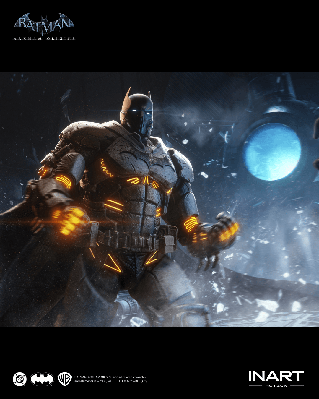 INART Arkham Origins Batman XE Suit armored figure
