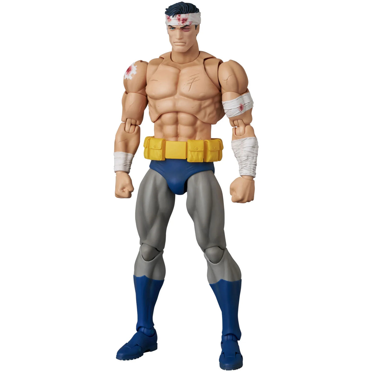 MAFEX No.333 Batman Recollection Blue Ver. injured Bruce Wayne full body front view