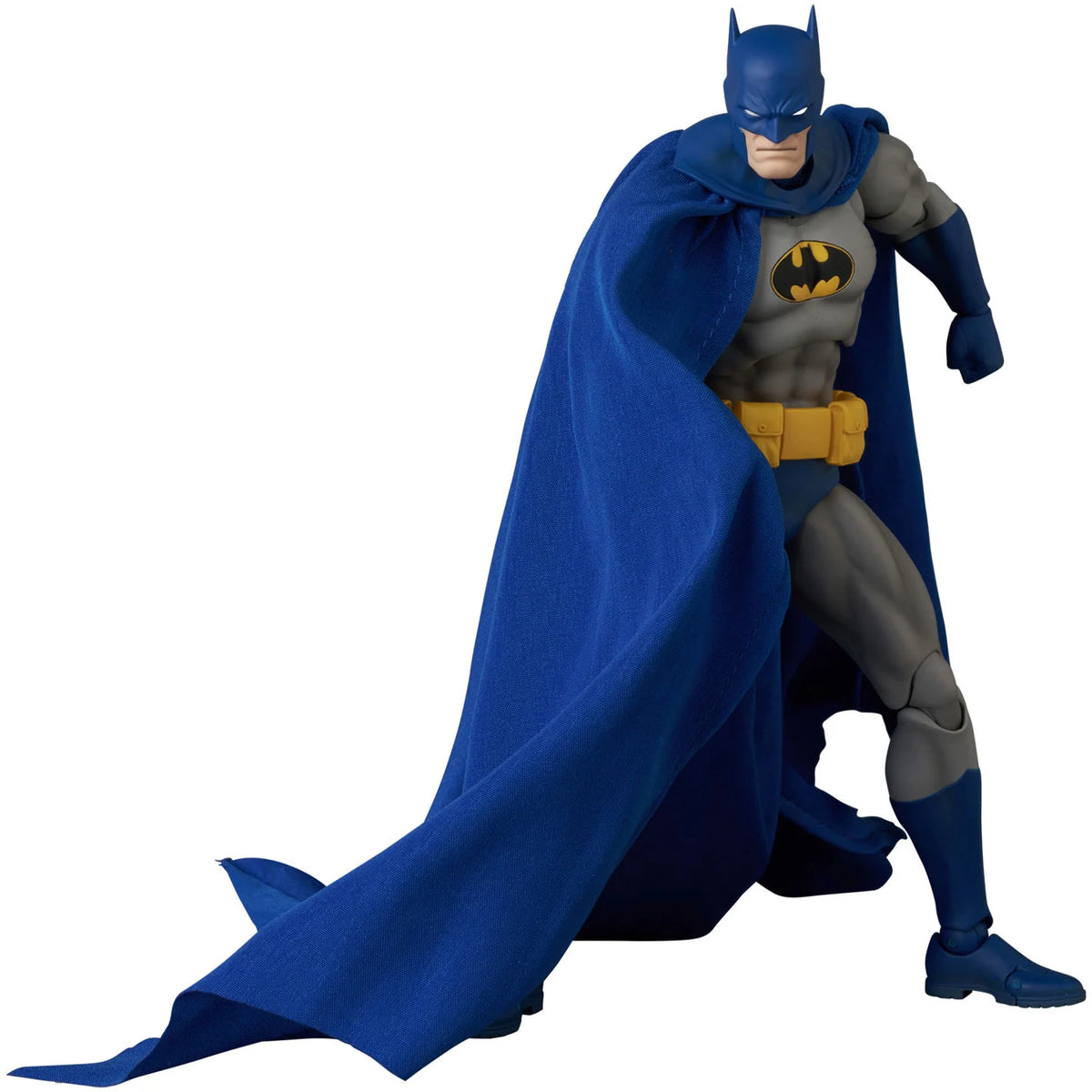 MAFEX No.333 Batman Recollection Blue Ver. Batman dramatic blue cape pose
