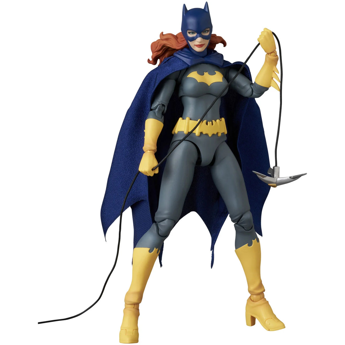 MAFEX No.334 Batgirl Recollection Ver. posed with Batarang accessories