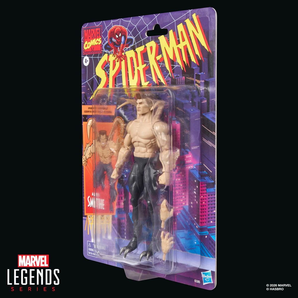 Marvel Legends Marvel's Smythe Spider-Man Animated Series Retro package angle