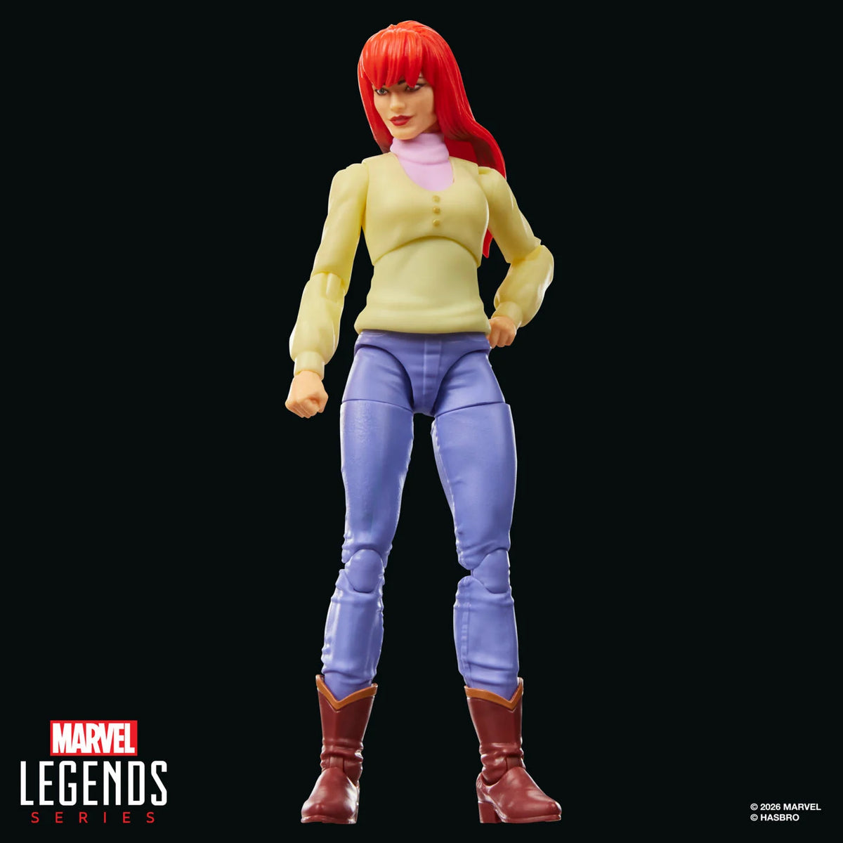 Marvel Legends Mary Jane Watson Spider-Man Animated Series standing pose