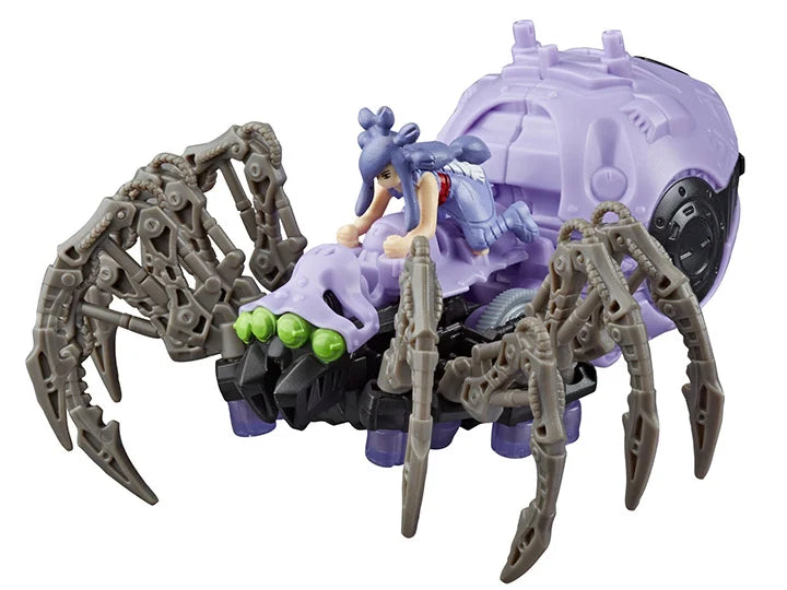 Zoids Wild Mega Battlers Phobia Spider Type Build to Battle Wind Up Model Kit with Snare Figure 35 Pieces