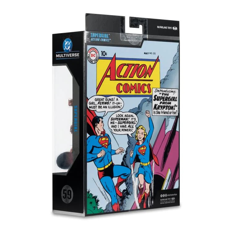 DC Multiverse Platinum Chase Variant Supergirl Action Comics Figure