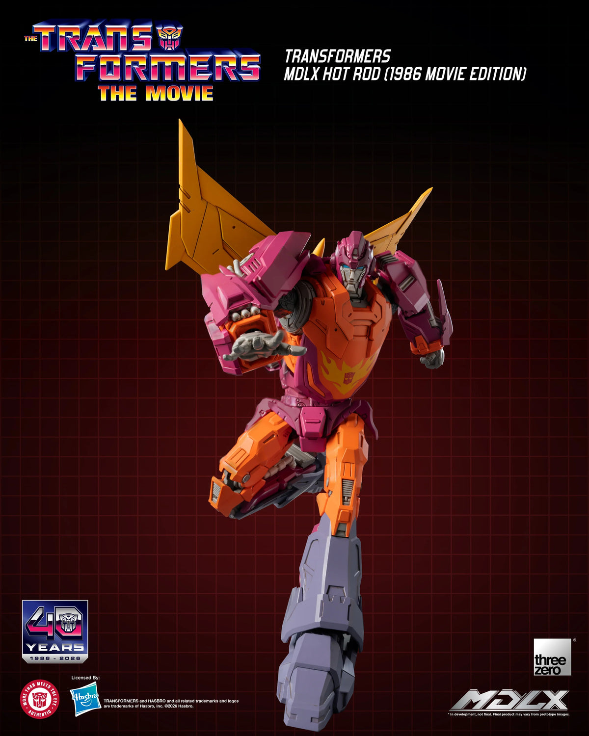 threezero Transformers MDLX Hot Rod 1986 Movie Edition Action Figure