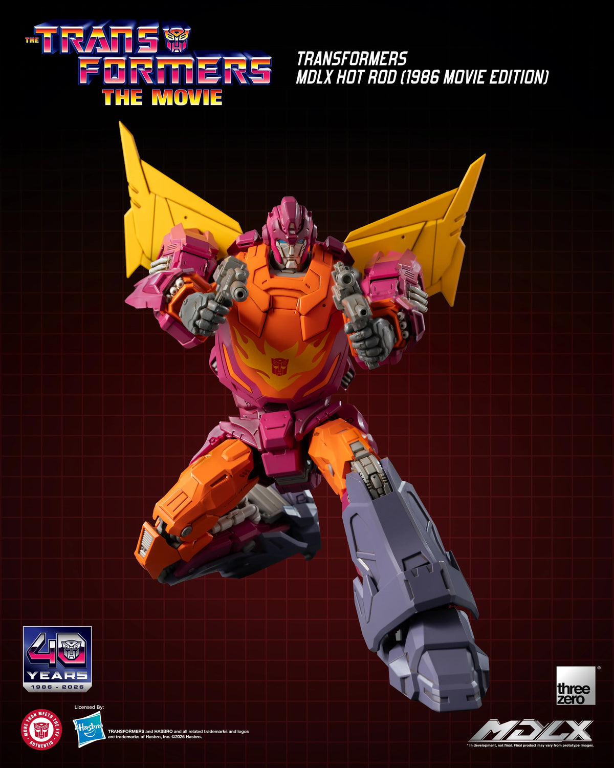 threezero Transformers MDLX Hot Rod 1986 Movie Edition Action Figure