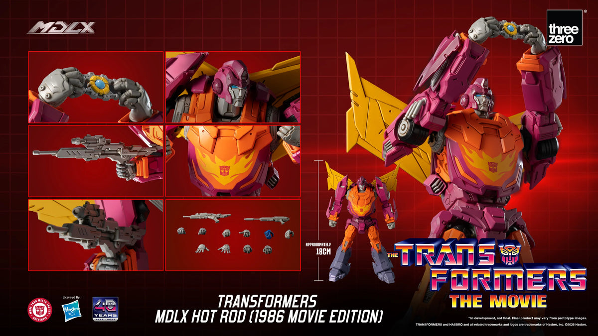 threezero Transformers MDLX Hot Rod 1986 Movie Edition Action Figure