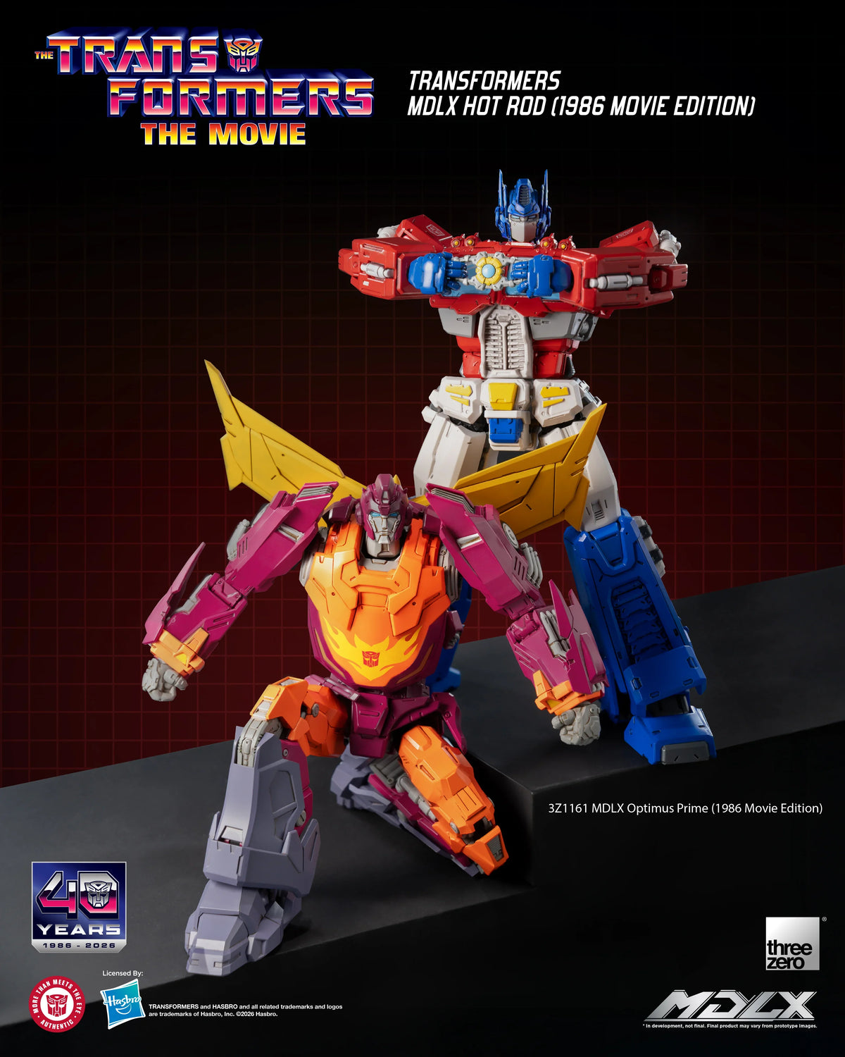 threezero Transformers MDLX Hot Rod 1986 Movie Edition Action Figure
