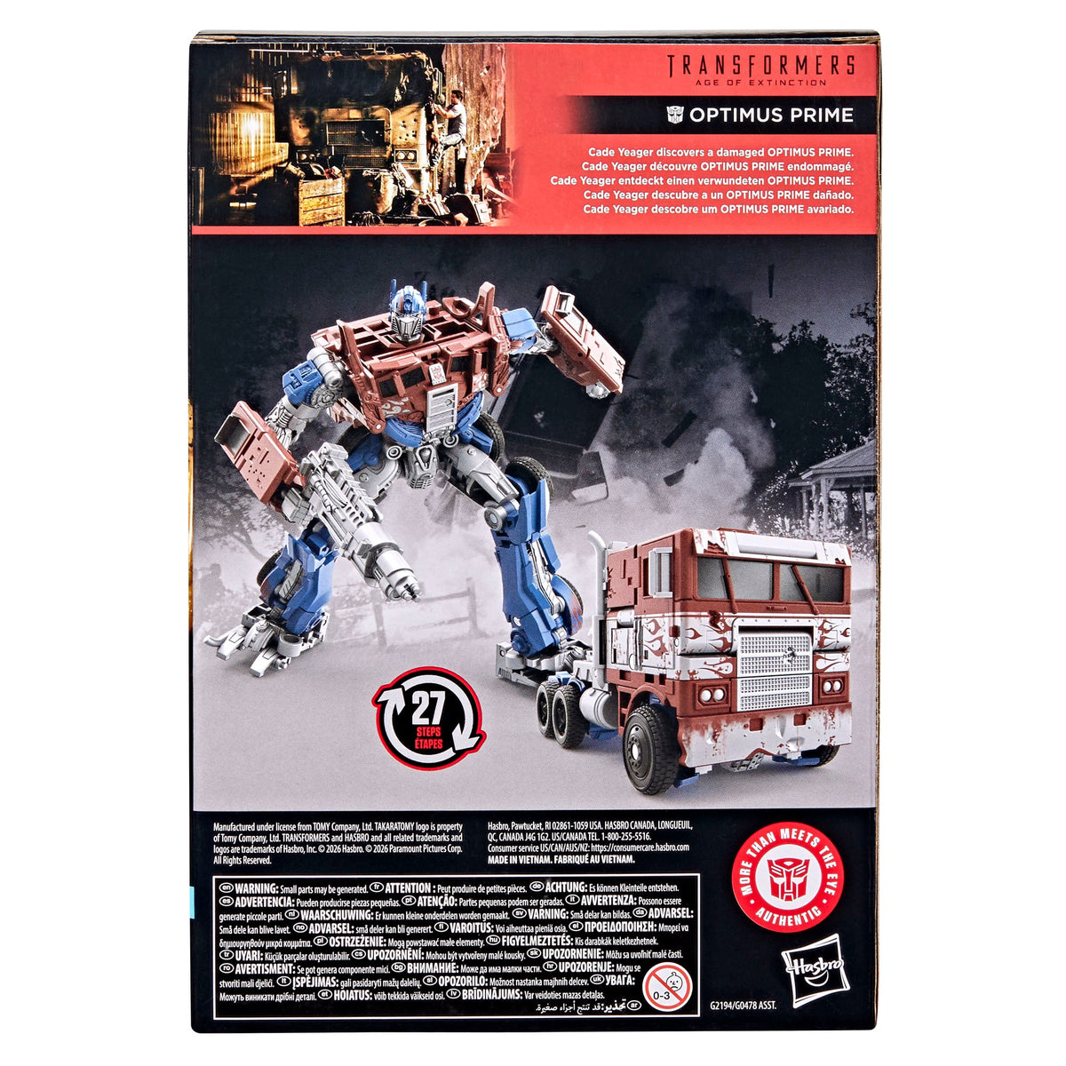 Transformers Age of Extinction Voyager Class Optimus Prime Hasbro collectible