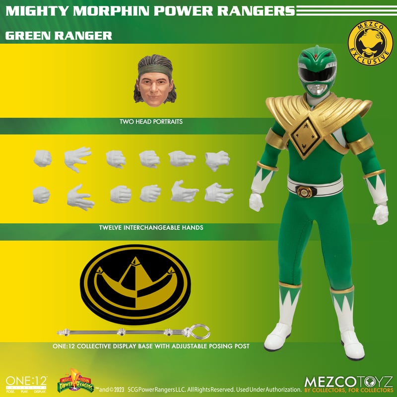 Mezco One:12 Collective Mighty Morphin’ Power Rangers MDX Green Ranger